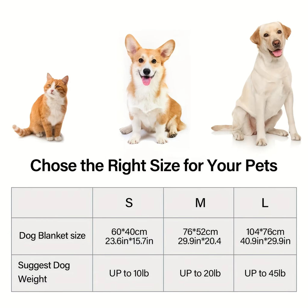 Soft Pet Dog Fleece Blanket Paw Print Dog Cat Mat Winter Warm Puppy Sleeping Blankets Bath Towel for Small Medium Large Dogs